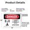 Signmission Radiation & Laser Sign, 10 in H x 14 in W, Plastic, Rectangle OS-2PACK-DS-P-1014-L-1693 - alternate 2